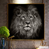 Toile - Black & White Mufasa